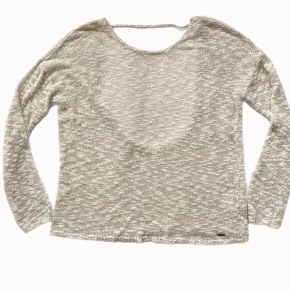 Garage Sheer Scoop Back Lightweight Sweater Sz S - Picture 1 of 4